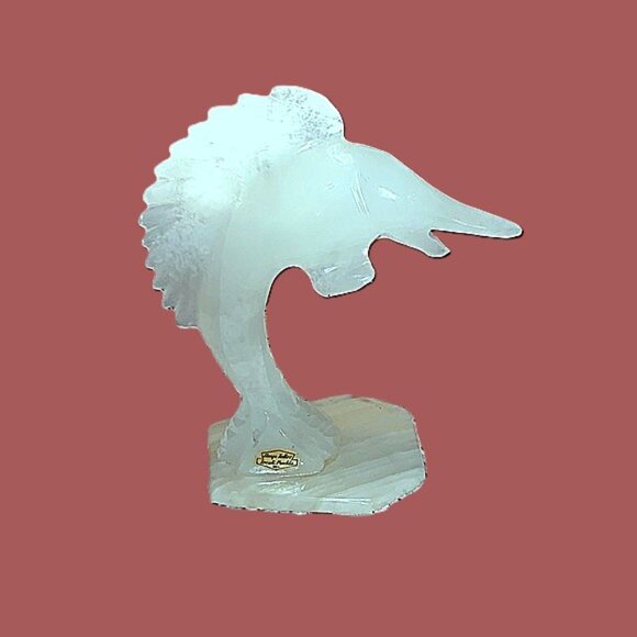 Onyx Tellez Swordfish Sculpture by Tecali Pueblo - Picture 2 of 11